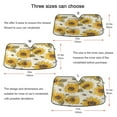 thumbnail image 5 of Sunflowers Honey Bee Car Windshield Sun Shade Foldable Car Front Window Visor Heat and UV Protection 53x23.5, 5 of 8