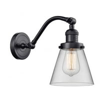Innovations Lighting - Small Cone-1 Light Wall Sconce in Industrial Style-6.5
