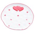 thumbnail image 4 of Ceramic Dessert Plate Heart Pattern Food Plate Restaurant Snacks Fruit Plate, 4 of 8
