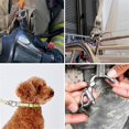 thumbnail image 2 of 2pack Mask Quick Release Shackle with Leather Handle for Firefighter, 316 Stainless Steel Fixed Snap Shackle Lanyard, 2 of 5