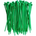 thumbnail image 1 of the Season Essentials Ensemble de Fermetures Éclair Multi-Usages & Sangles à Scratch, 100 Pcs - 4 Po Vert, 1 of 1