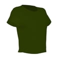thumbnail image 3 of Playera George para Mujer, Escote Redondo, Manga Corta Delantero Doble Militar Talla G, 3 of 4