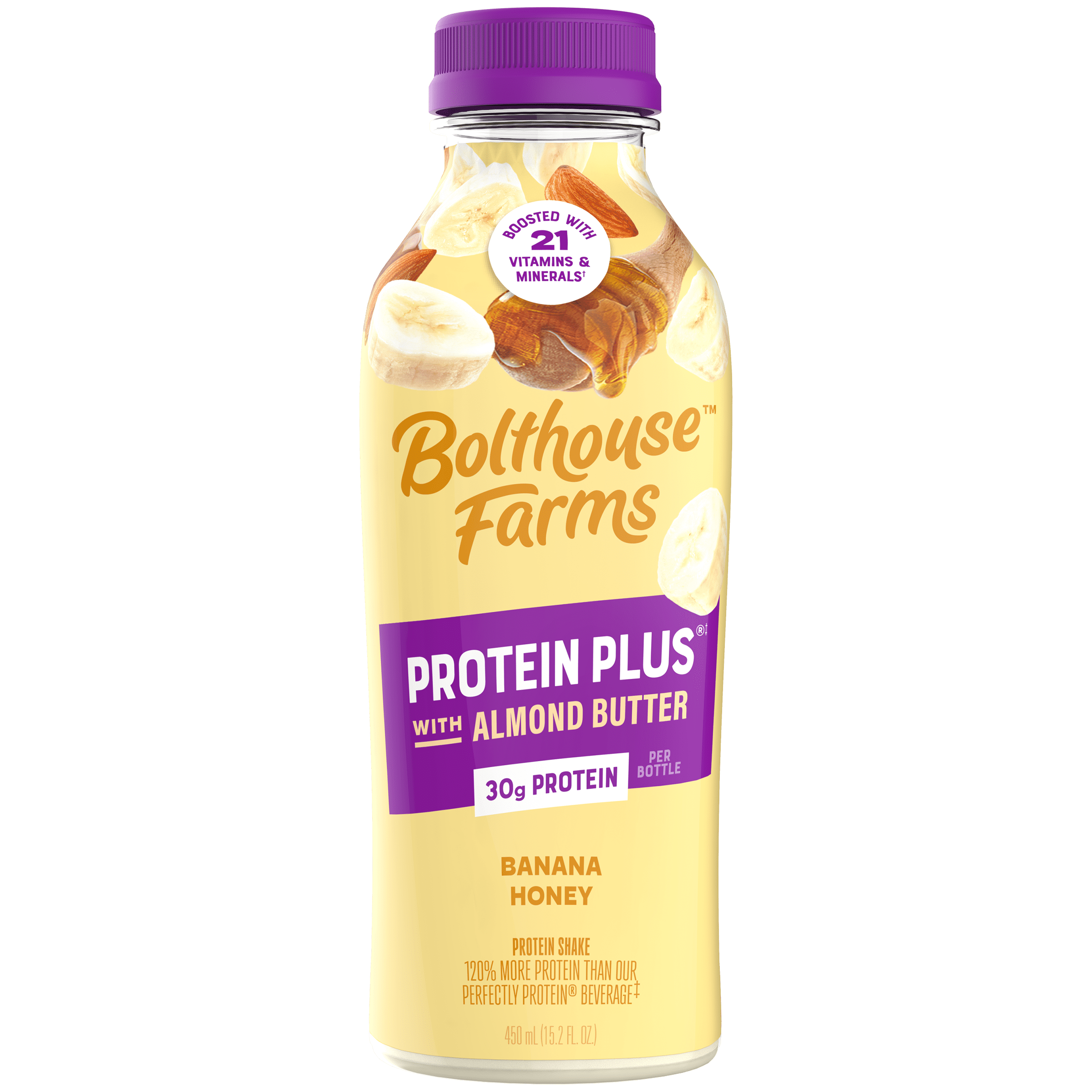 (2 pack) Bolthouse Farms Protein Plus Banana Honey Almond Butter 15.2oz