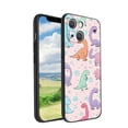 thumbnail image 1 of Compatible with iPhone 13 Phone Case, Cute-Dinosaur-T-Rex-Dino9 Case Men Women, Flexible Silicone Shockproof Case for iPhone 13, 1 of 1