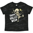 thumbnail image 3 of Inktastic Happy Halloween with Dancing Skeleton Boys or Girls Toddler T-Shirt, 3 of 5