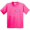 thumbnail image 3 of Inktastic Mama's Girl Pink with Hearts Youth T-Shirt, 3 of 5