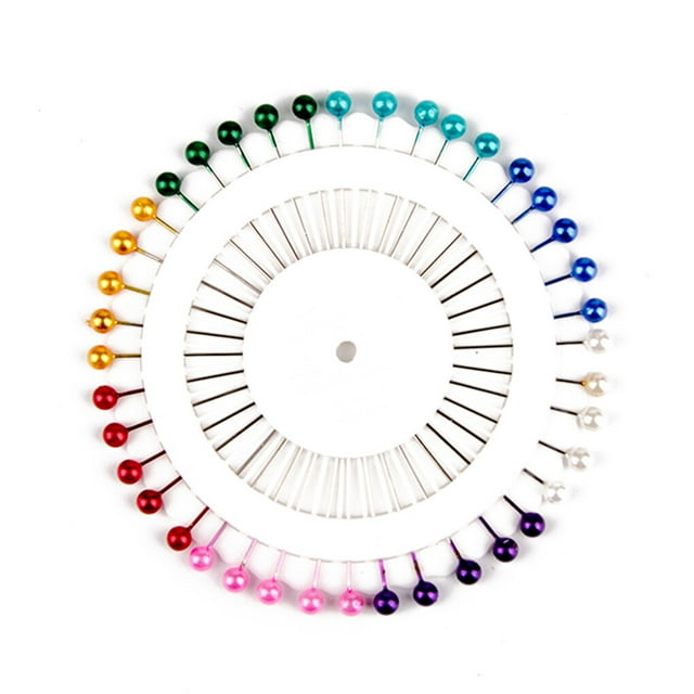 kurtrusly 1/2/3/5 40 Pieces DIY Pearl Head Sewing Manual Positioning Crafts Coloured Round Bead Kit for Color Random 1pcs 1 Pc