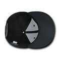 thumbnail image 5 of Decky 1087 6 Panel High Profile Structured Melton Snapback Hat-Charcoal/Navy, 5 of 6
