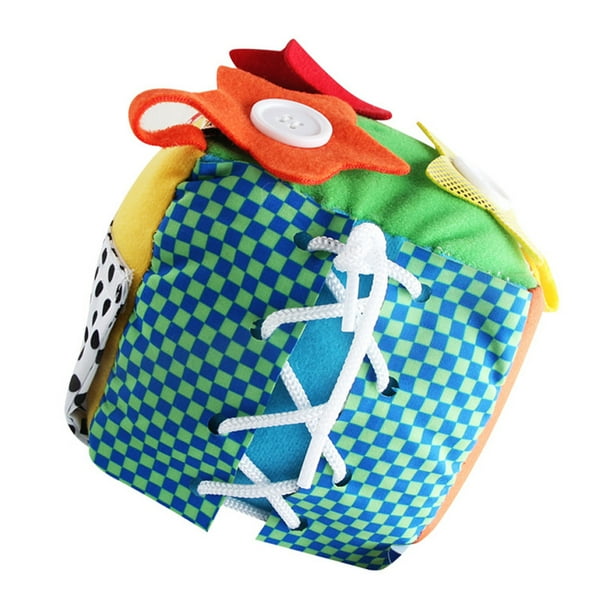 walmeck Cubic Activity Learning with Zipper Shoelaces Buttons and More