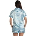 thumbnail image 3 of Just Love Women's Comfy Short Pajama Set – Perfect for Relaxing & Sleeping (Satin Starzy Blue, X-Large), 3 of 3