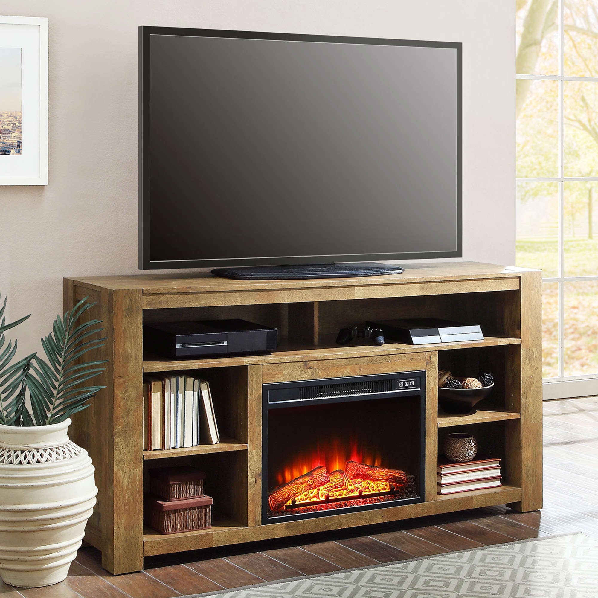 Better Homes Gardens Wood Fireplace Tv Stand For Tvs Up To 65 Better Homes Gardens Wood Fireplace Tv Stand For Tvs Up To 65 Com