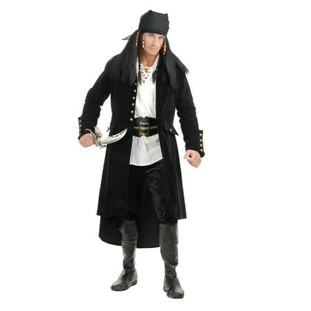 Halloween Treasure Island Pirate - Coat Adult Costume