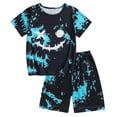 thumbnail image 2 of Boys' Clothing Sets Soft Tie Dye Face Print Short Sleeve Top Shorts 2 Piece Sleepwear Set Girls' Clothing Sets Multicolour 4 Years, 2 of 4