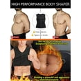thumbnail image 7 of SAYFUT Sauna Vest for Men Waist Trainer Sweat Vest with Zipper Heat Vest for Weight Loss Sauna Suit Sweat Tank Top, 7 of 7