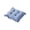 Blue, variant on HOARBOEG Ruffled Border Tufted Chair Cushion, Soft Thick Non-Slip Seat Pad for Dining Room Kitchen, Khaki Decorative Square Cushion 16x16 Inches, Home Decor