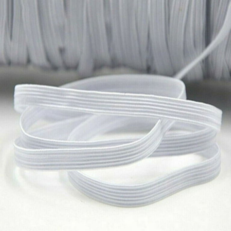 Juvale Elastic Bands for Sewing, 20.88 Yards x 1 Inch (White)