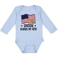 thumbnail image 3 of Inktastic Military Daddy Always My Hero Boys or Girls Long Sleeve Baby Bodysuit, 3 of 5