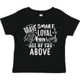 thumbnail image 3 of Inktastic Brave Smart Loyal Kind Fun Loved All of the Above Boys or Girls Toddler T-Shirt, 3 of 5