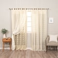 thumbnail image 2 of Aurora Home  Mix & Match Trellis Cut Out Curtains Grey, 2 of 5