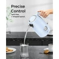 thumbnail image 3 of LONGDEEM Electric Tea Kettle, 1.7L/1500W, Thermometer, Auto Shut-Off, Boil-Dry Protection, Blue, 3 of 8