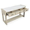 thumbnail image 4 of Magnussen Home Preston Gallery Buff And Antique Silver Rectangular Sofa Table, 4 of 9