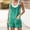 Green, variant on Women's Overall Shorts Linen Rompers Shortalls Adjustable Straps Loose Wide Leg Casual Jumpsuits
