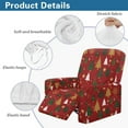 thumbnail image 5 of Renewold Christmas Tree Star Red Stretch Recliner Cover Universal 4 Pieces Recliner Sofa Cover Stay in Place Furniture Protector Christmas Home Decoration for Pets, Dogs, Cats, Kids, 5 of 8