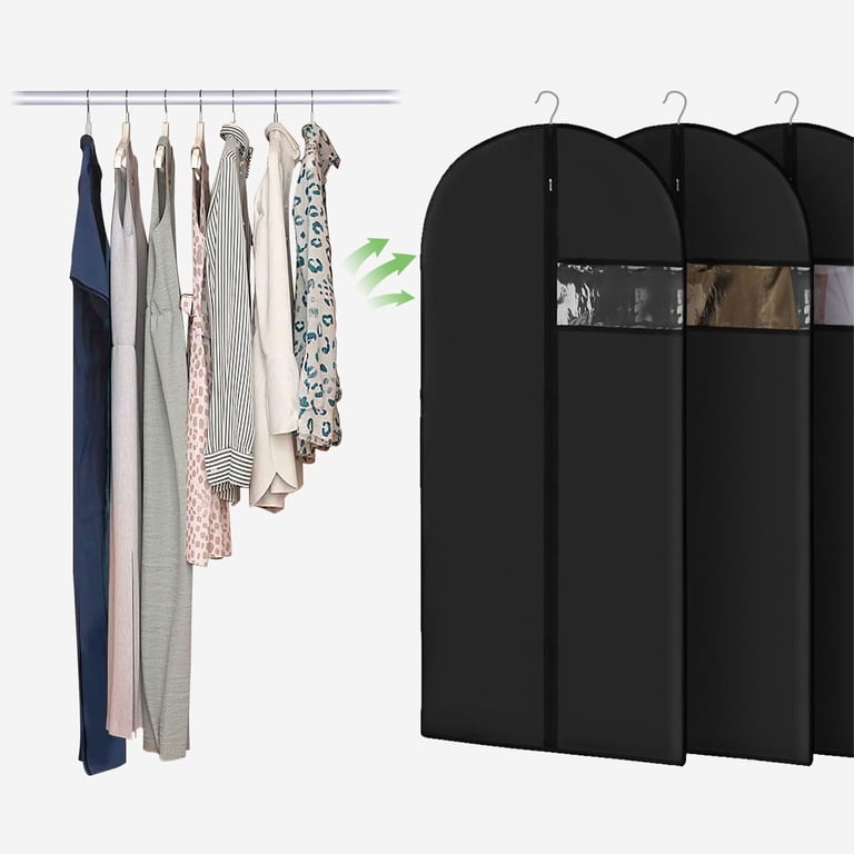 Tripumer 4-Piece Hanging Garment Bag 24 x 40 Inch Black photo 4
