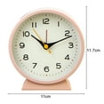 thumbnail image 4 of UDIYO Analog Clock, Alarm Clock Battery Operated, Silent Non Ticking Desk Clocks for Kids Student, Clock for Bedroom with Night Light Function, Simple Stylish Design, Vintage Clock, 4 of 7