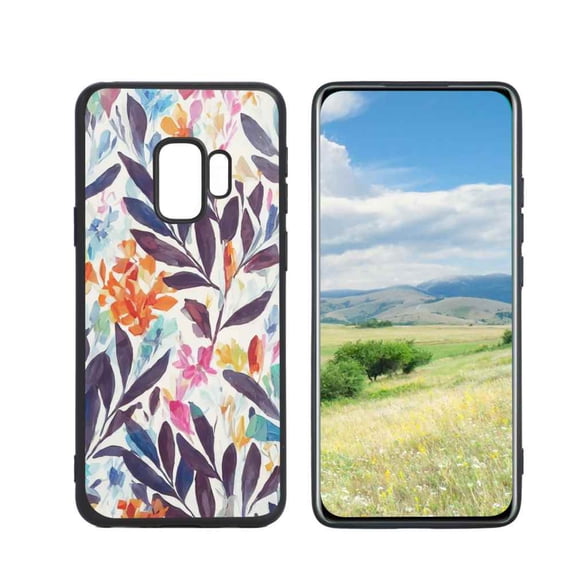 Colorful-54 Phone Case, Degined for Samsung Galaxy S9 Case Men Women, Flexible Silicone Shockproof Case for Samsung Galaxy S9