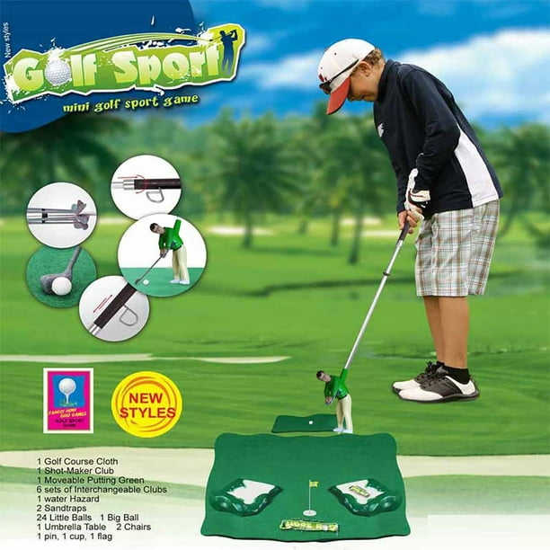 Jeu de mini-golf intérieur Golfeur jeu de golf intérieur Mini golf  d'intérieur Ensemble de jeux