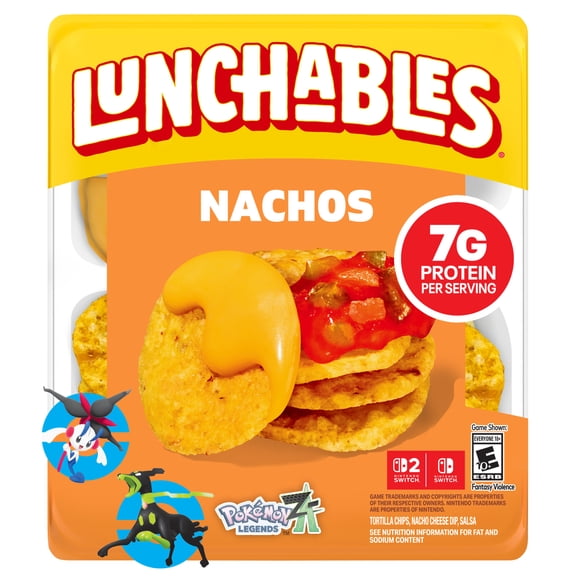 Lunchables Nachos with Cheese Dip and Salsa, 4.4 oz Pack