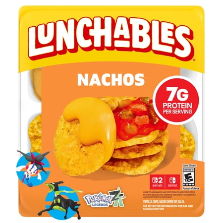 Lunchables Nachos with Cheese Dip and Salsa, 4.4 oz Pack