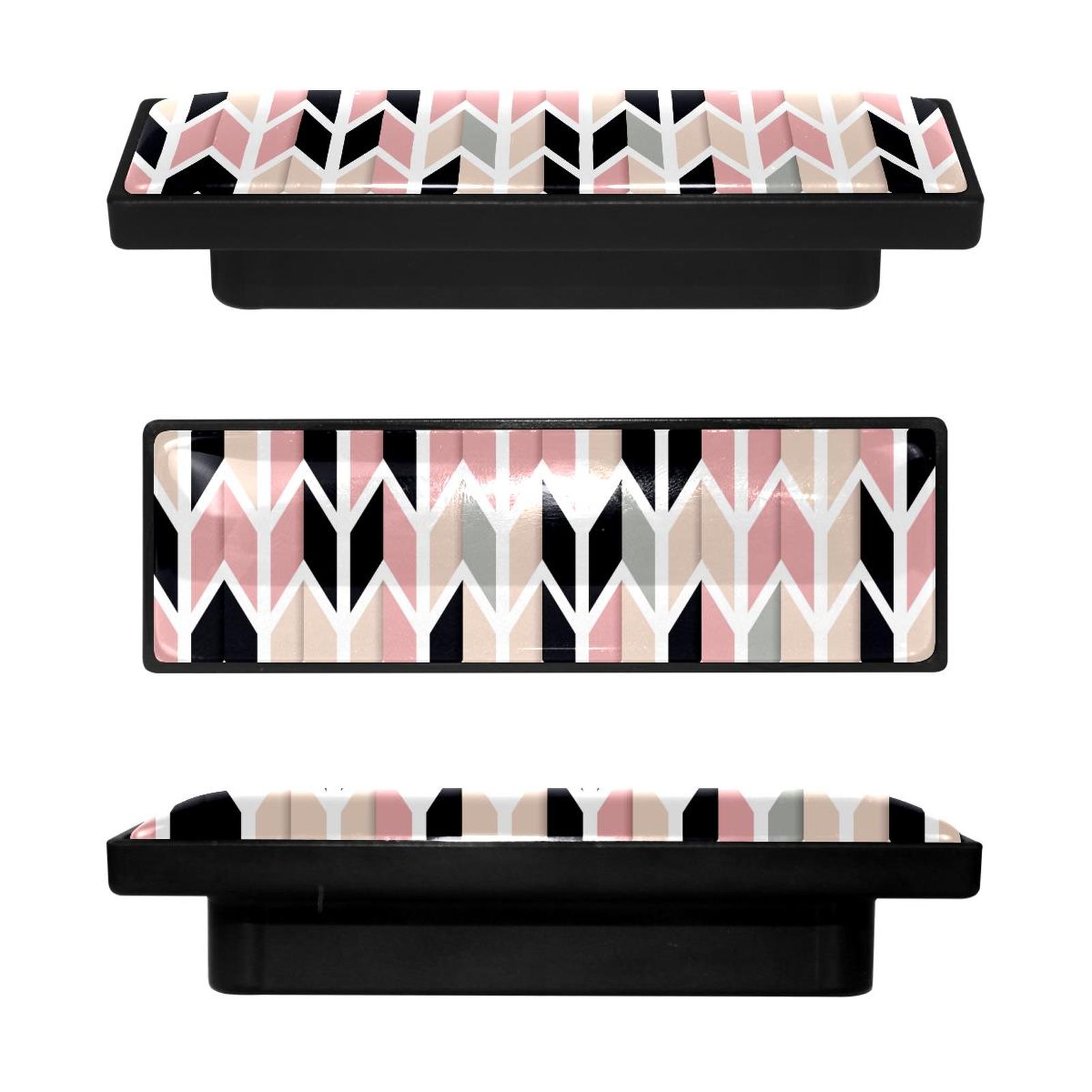 4 Pcs Rectangle Handle Cupboard Knob Drawer Pulls Handle