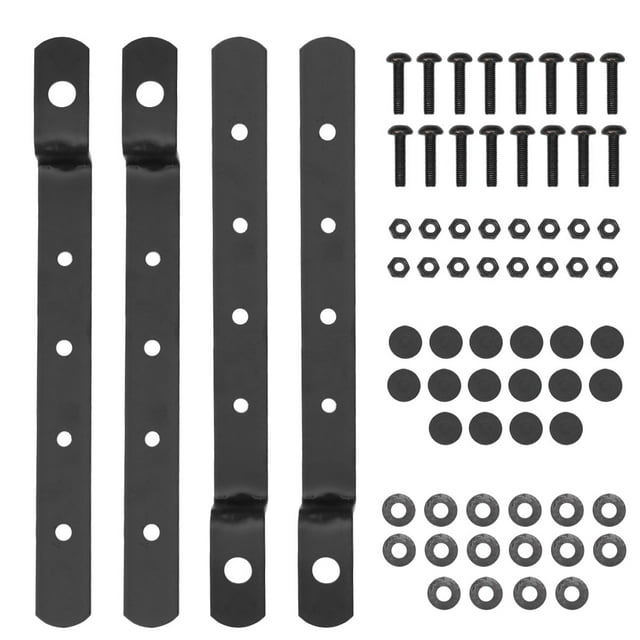 EeaseCA Motorcycle Modified Side Box Metal Mounting Bracket Side Box Bracket for Universal Motorbike (Black)