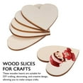 thumbnail image 5 of 50 Pcs Wood Hearts For Crafts Unfinished Cutout Shape Wooden Crafts Wooden Heart Ornaments For Diy/ 5cm50 log love DIY decorative wood pieces laser cut peach heart graffiti patches, 5 of 5