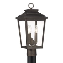Minka Lavery - Irvington Manor - 3 Light Outdoor Post Mount-18 Inches Tall and
