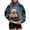 Navy, variant on Pet Pouch Hoodie for Women, Christmas Snowman Pullover Sweatshirt with Cuddle Pouch Dog Carrier Pocket
