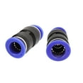 thumbnail image 3 of 5pcs 2 Way Straight Push In Pneumatic Union Quick Release 1/2" Tube Fittings, 3 of 5