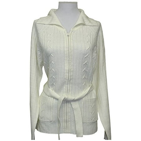womens white cardigan sweater with pockets