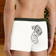 thumbnail image 6 of Men Underwear Mens Christmas Stocking Doodle Underwear Novelty Doodle Underwear Breathable Boxer Briefs For Men White S, 6 of 6