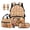Basketball Capybara, variant on Yuyamidu Green Camo Backpack and Lunch Box for Boys 6-8/8-10/10-12 American Flag School Bag Lunch Tote for Kids 3rd Grade Primary School Bookbag with Lunch Bag and Pencil Box Bookmarks Set of 5