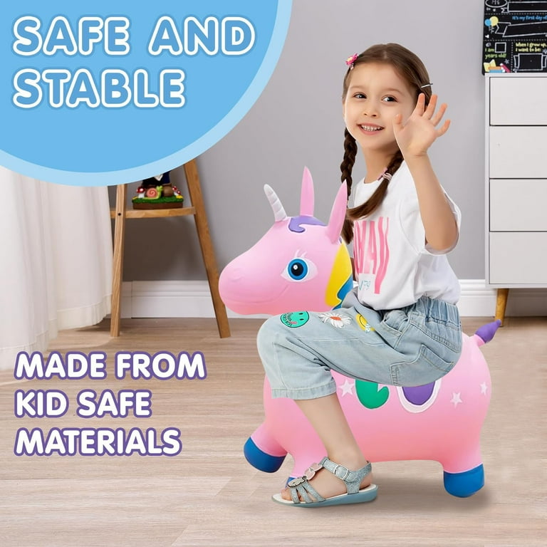 Toys for Toddlers 2 4 Bouncy Horse Inflatable Hopping Toy Outdoor Indoor Bounce Toys for Kids Birthday Gifts Walmart