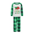 thumbnail image 2 of Spewahor Christmas Family Pajamas Matching Set Truck Print Long Sleeve Tops and Plaid Pants Loungewear Soft Sleepwear, 2 of 10