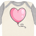 thumbnail image 4 of Inktastic Pink Balloon Heart Boys or Girls Long Sleeve Baby Bodysuit, 4 of 5