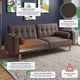thumbnail image 2 of Sofá Cama Makora Merlak Chocolate Velvet 3 Posiciones con Soft Foam Reclinable, 2 of 10