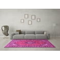 thumbnail image 3 of Ahgly Company Indoor Rectangle Medallion Pink Traditional Area Rugs, 2' x 4', 3 of 4