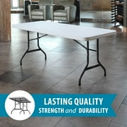 Lifetime 6 Commercial Grade High-Quality Folding Table, White