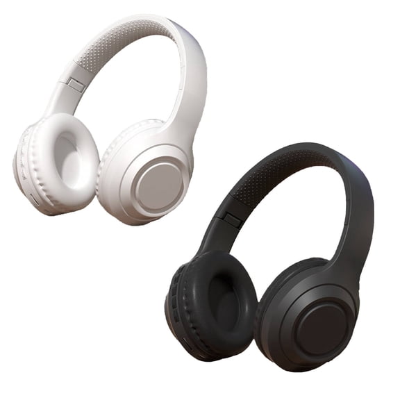 GJX 2026 New 2Pcs Ear Buds Clear Voice Quality Wireless Earbuds Instant Connection Headphones Wireless White Black for Calls Meetings Commuting Workouts Travel Outdoor Activities Music Streaming