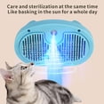 thumbnail image 4 of Cepillo de vapor para gatos, masaje de pelo para mascotas, aseo para gatos, perros, azul, 4 of 7